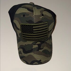 Camouflage American Flag Cap